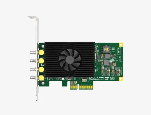 Alt view image 2 of 6 - Magewell Pro Capture SDI 4K Plus One-Channel 4K Capture Card, 12G-SDI / Dual-Link 6G-SDI / Quad-Link 3G-SDI Input, PCIe Gen2 x4, Up to 4096×2160, Windows Linux Mac Compatible