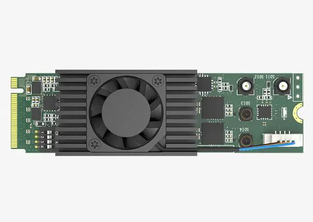 Alt view image 2 of 7 - Magewell Eco Capture 12G SDI 4K Plus M.2 4Kp60 Capture Card, Single-Link 12G SDI or Quad-Link 3G SDI Input, M.2 2280 PCIe Gen3 x4, Up to 4096x2160 60fps