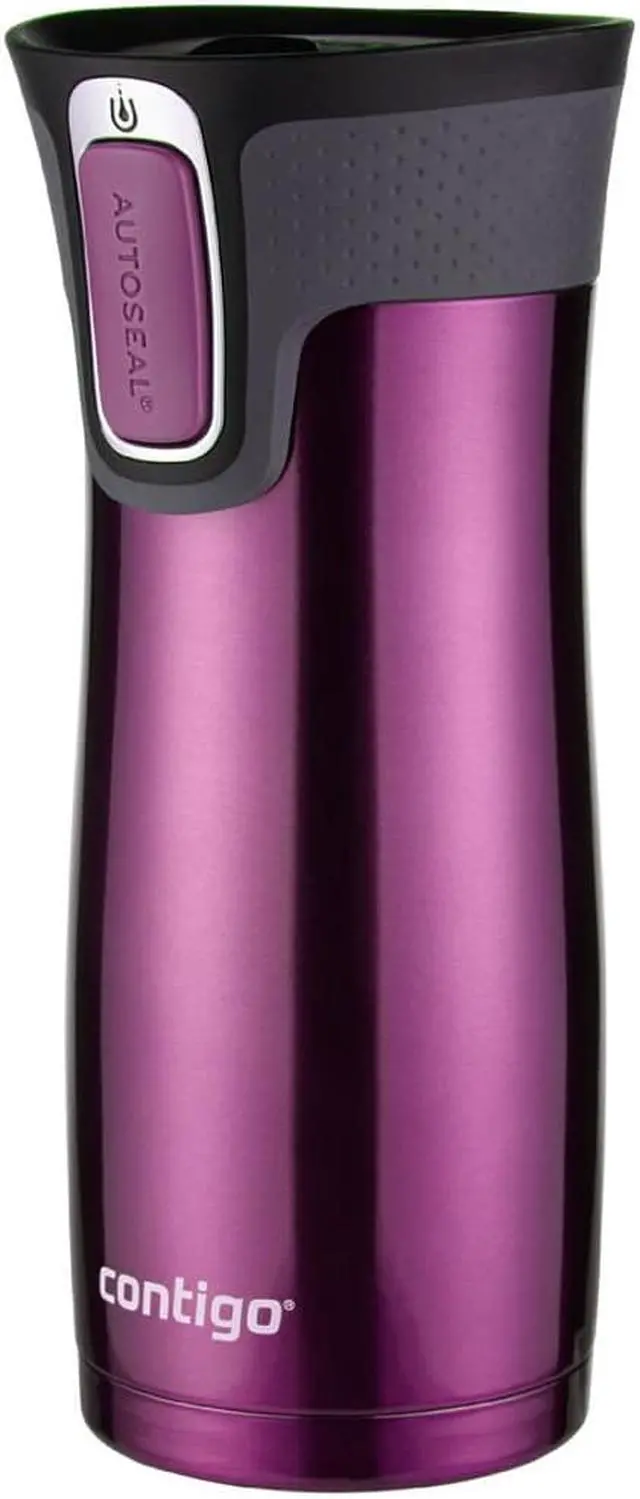 Alt view image 2 of 9 - Contigo 16 oz West Loop 2.0 Stainless Steel Travel Mug - Radiant Orchid