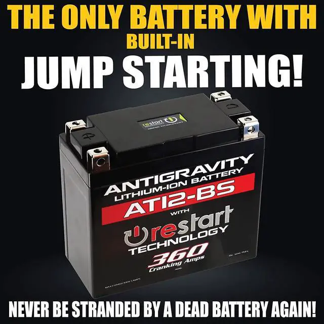 Alt view image 2 of 6 - Antigravity AT12BS RE-START Lithium Battery