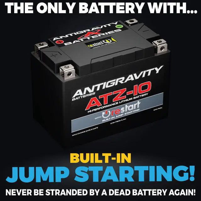 Alt view image 5 of 5 - Antigravity ATZ10-RS Lithium Motorcycle Battery 360CA RE-START YTZ10S Replacement