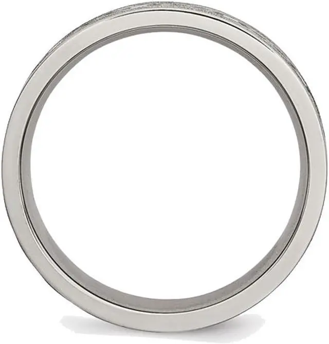 Alt view image 5 of 5 - Mens Chisel Titanium Laser Etched Celtic Knot Polished Band