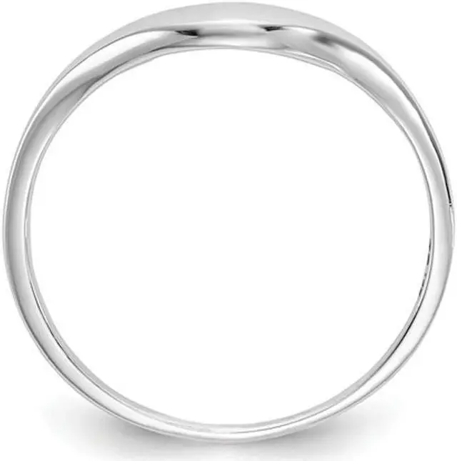Alt view image 5 of 5 - Classic Swirl Ring Band in 14K White Gold