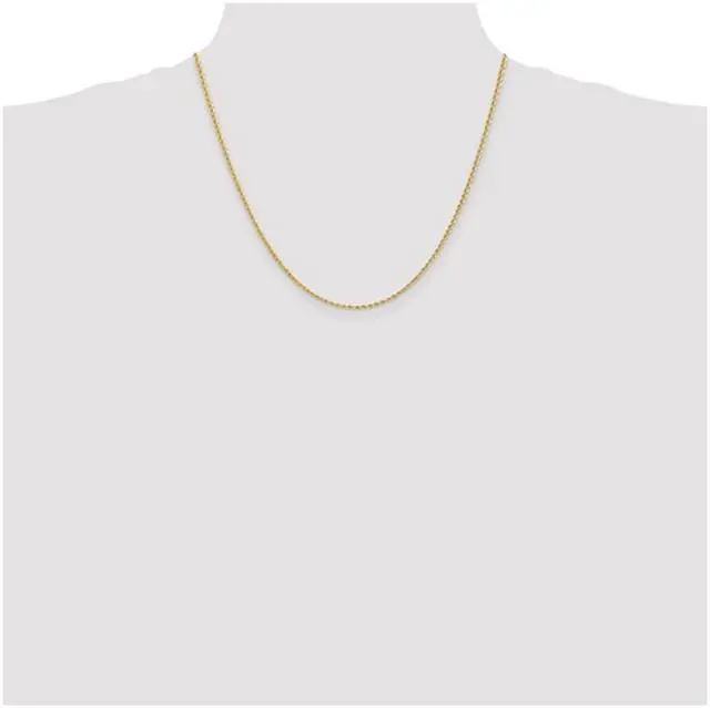 Alt view image 3 of 3 - Rope Chain Necklace in 14K Yellow Gold 20 Inches (2.00 mm)