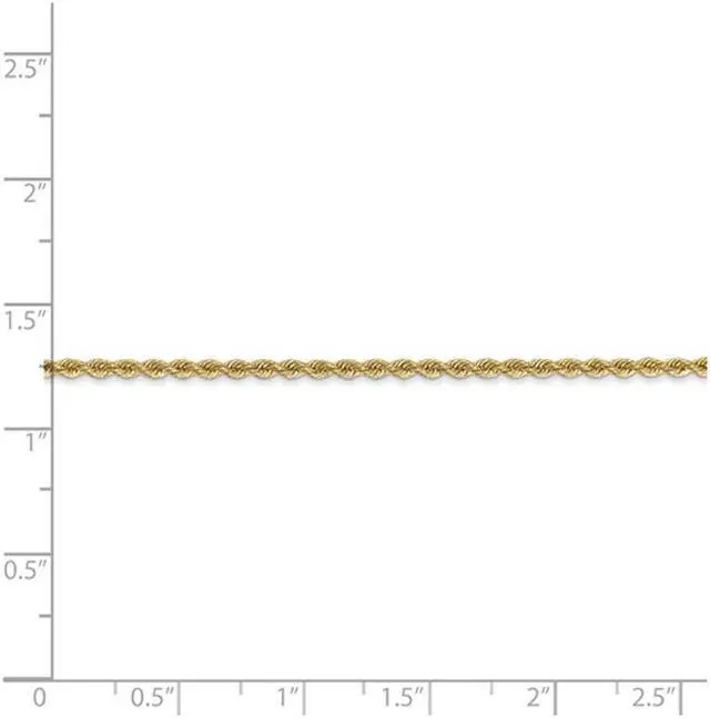 Alt view image 2 of 3 - Rope Chain Necklace in 14K Yellow Gold 20 Inches (2.00 mm)