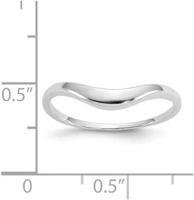 Alt view image 4 of 5 - Classic Swirl Ring Band in 14K White Gold
