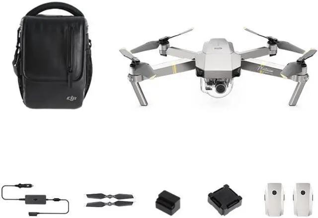Alt view image 18 of 18 - DJI Mavic PRO Platinum Portable Collapsible Drone Quadcopter, Flymore Combo with 3 Batteries, 4K Professional Camera Gimbal,