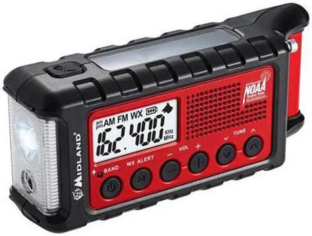 Alt view image 8 of 14 - Midland ER310 Portable Emergency Crank Weather Radio w/ AM/FM/Weather Alert