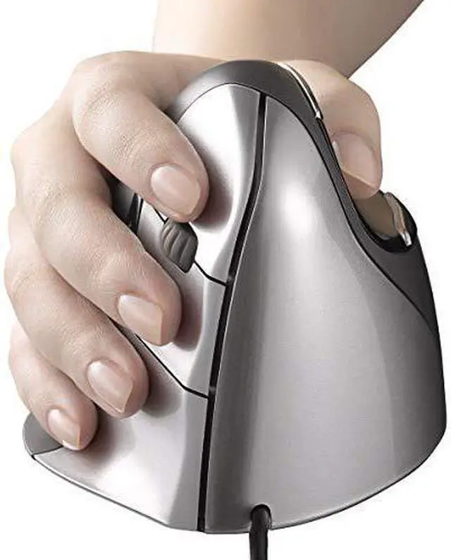 Alt view image 2 of 6 - Evoluent VM4R VerticalMouse 4 Right Hand Ergonomic Mouse with Wired USB Connection (Regular Size)