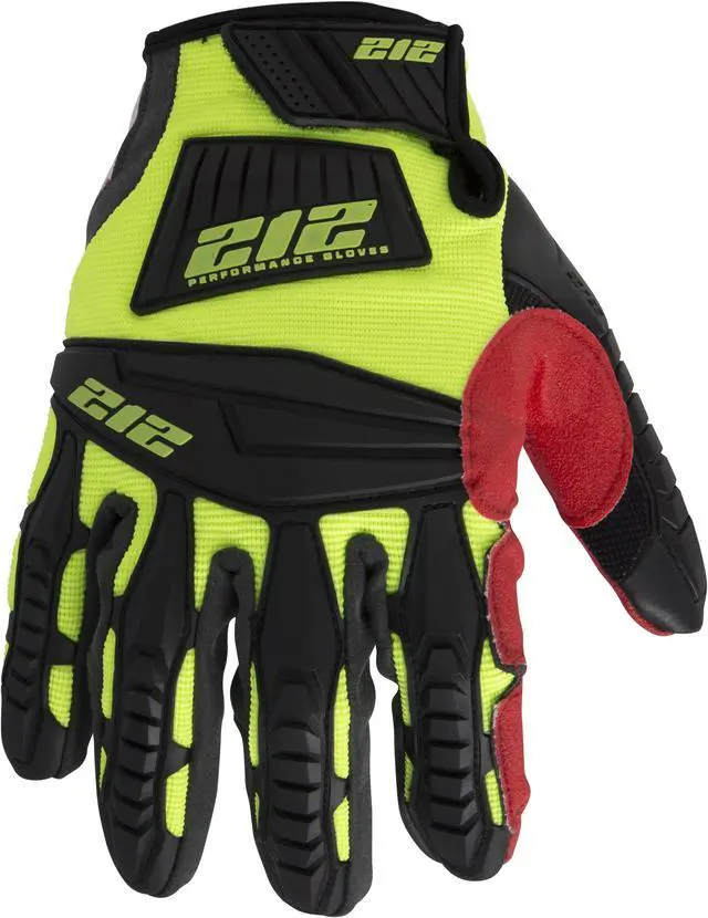 Alt view image 3 of 7 - 212 Performance IMP-88-008 Super Hi-Vis Impact Gloves, Small