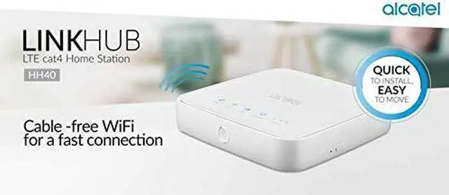 Alt view image 7 of 7 - Router Alcatel Link Hub 4G LTE Unlocked Worldwide HH41NH Multibam 150 Mbps Wi-Fi (4G LTE USA Latin Caribbean Euro Asia Africa) + Rj11 Up to 32 Users HH41NH-2BTGMXA-1