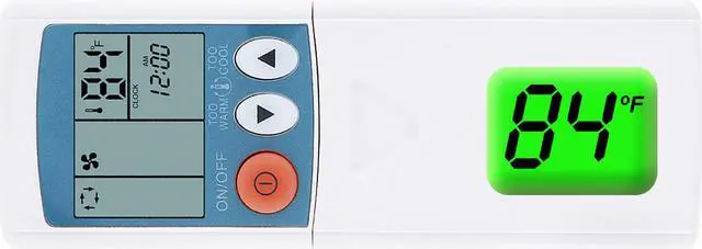 Main image of Remote Control for Mitsubishi Srk50zix-S Srk60zix-S Srk20zga-S Srk25zga-S Srk35zga-S Srk35zgx-S Srk50zhx-S Ac Air Conditioner Display in Fahrenheit