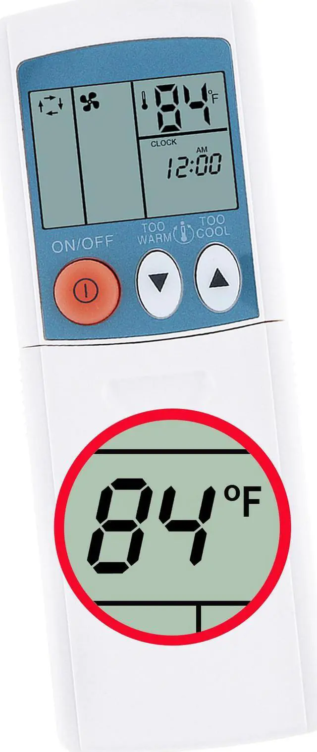 Main image of Air Conditioner Remote for Mitsubishi Msz-Fd12na Msz-Fd18na Msz-Fb25va Msz-Fd09na-8 Msz-Fd12na-8 Display in Fahrenheit