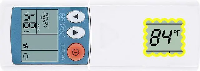 Main image of Remote Control for Mitsubishi Slz-A09ar Slz-A12ar Slz-A18ar Slz-A09ra.Th Msz-Hc35vab Slz-A12ra.Th Slz-A18ra.Th Air Conditioner Display in Fahrenheit