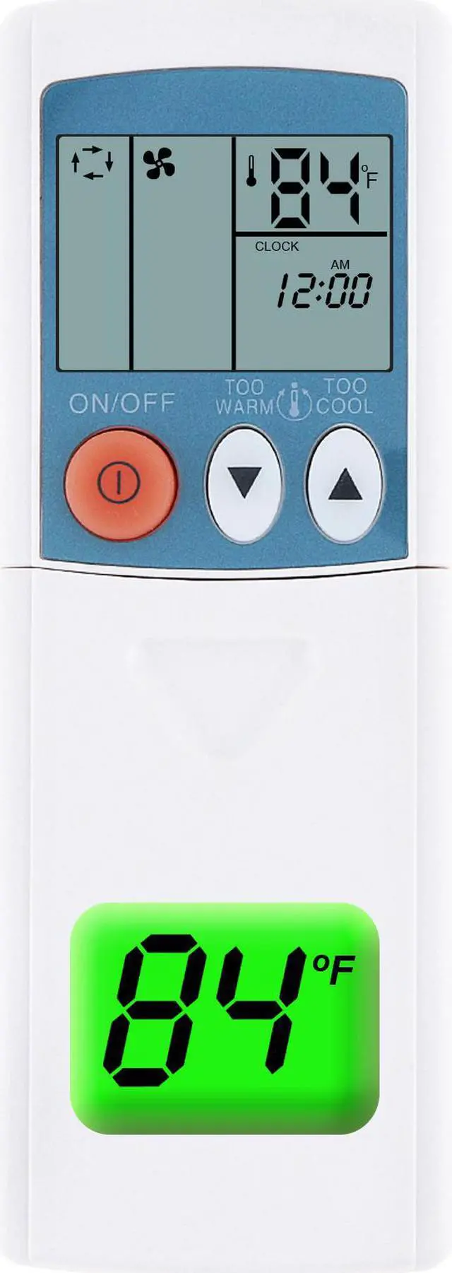 Main image of for Mitsubishi Air Conditioner Remote Control Msz-Ge09na Msz-Ge12na Msz-Ge15na Msz-Ge18na Msz-Ge24na Msy-Ge09na Display in Fahrenheit