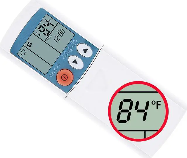 Main image of Kp05as Remote Control for Mitsubishi Electric Air Conditioner Display in Fahrenheit