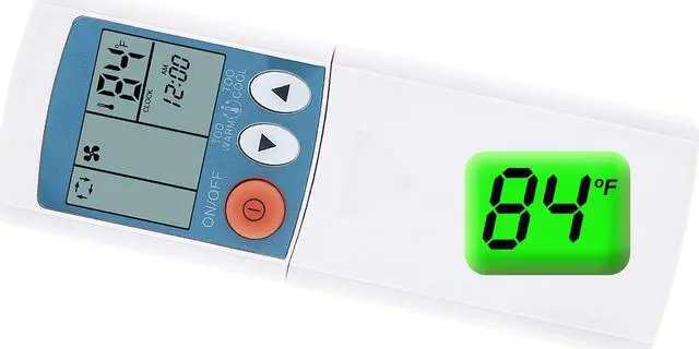 Main image of Remote Control for Mitsubishi Srk50ha Srk56ha Srk50ca Srk56ca Air Conditioner Display in Fahrenheit