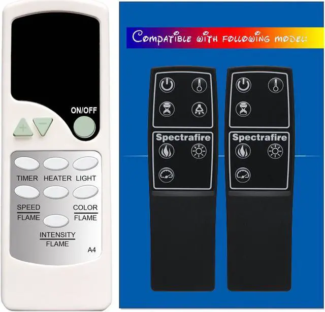 Replacement for Twin Star ClassicFlame Classic Flame Electric Fireplace  Stove Heater Infrared Remote Control 18EF031GRA 18EF031SRA 23EF031GRA  23EF031SRA 25EF031GRA 26EF031GRA 26EF031SRA 328EF031GRA - Newegg.com