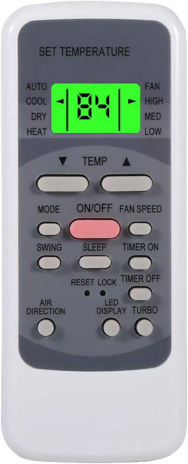 Alt view image 5 of 7 - Replacement Remote Control for Thermocore AC Air Conditioner Remote Control T323S-H109-E T322S-H112 T4E17S-H212 T323S-H109 T1-OS209-EW T3-OS218-EC T318S-H236-ED T3C18S-H236-C T322S-H212-C T316S-H236