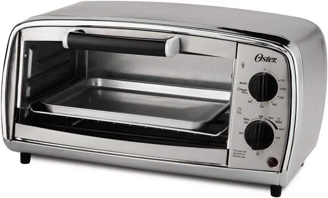 Alt view image 6 of 15 - Oster TSSTTVVGS1 4-Slice Toaster Oven, Stainless Steel