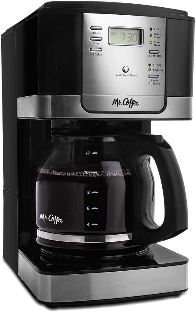 Mr. Coffee 12-Cup Programmable Coffeemaker with Strong Brew Selector –  Black… – ASA College: Florida