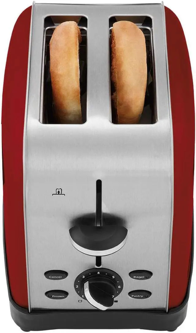 Alt view image 3 of 5 - Oster 2-Slice Toaster, Red Metallic TSSTTRWF2R