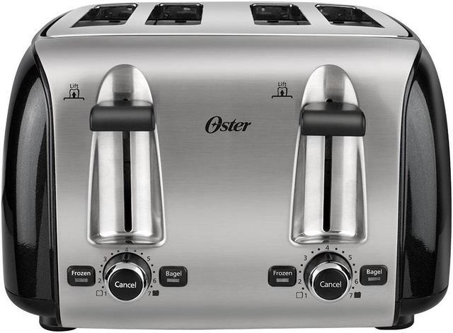 Alt view image 2 of 10 - Oster 4-Slice Toaster, Black Metallic TSSTTRPMB4-NP