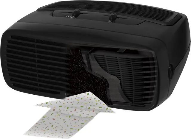 Alt view image 3 of 17 - Holmes Aer1 Desktop Personal Air Purifier with HEPA-Type Filter & Optional Ionizer, Black HAP242B-U
