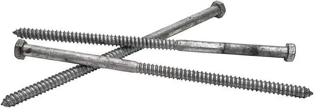 Main image of 1/2" x 12" Lag Screws | Hex Head | Hot Dip Galvanized | 10pcs Box