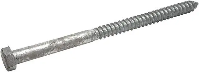 Alt view image 2 of 4 - 1/2" x 8" Lag Screws | Hex Head | Hot Dip Galvanized | 10pcs Box