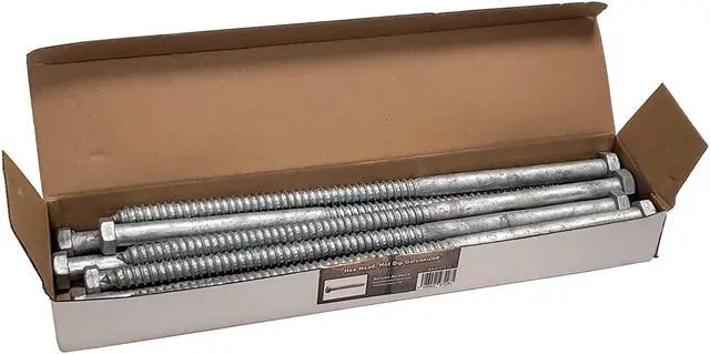 Alt view image 5 of 5 - 1/2" x 12" Lag Screws | Hex Head | Hot Dip Galvanized | 10pcs Box