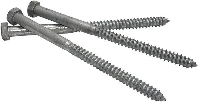 Main image of 1/2" x 8" Lag Screws | Hex Head | Hot Dip Galvanized | 10pcs Box