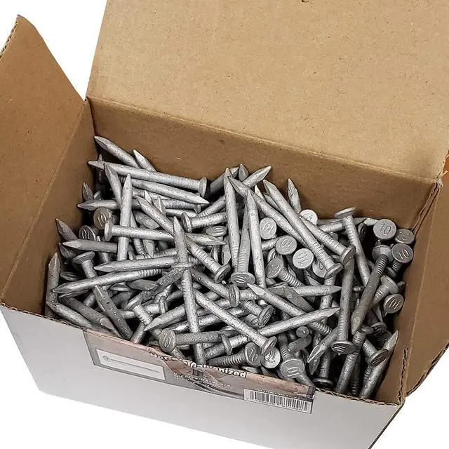 Alt view image 5 of 6 - 1 1/2" x 10G Joist Hanger Nails | Hot Dip Galvanized | 2.2lb / 1kg per Box