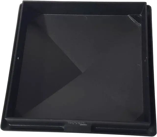 Alt view image 4 of 7 - 7.5" x7.5" Heavy Duty Aluminium Pyramid Post Cap for Actual 7.5" x 7.5" Wood Posts - Black