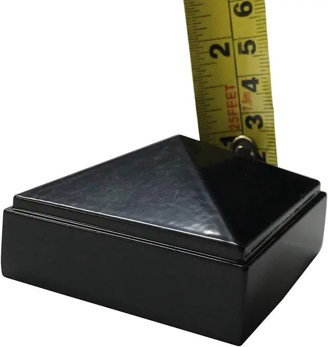 Alt view image 4 of 7 - Decorex Hardware 2" x 2" Aluminium Pyramid Post Cap for Metal Posts - Pressure Fit - Black
