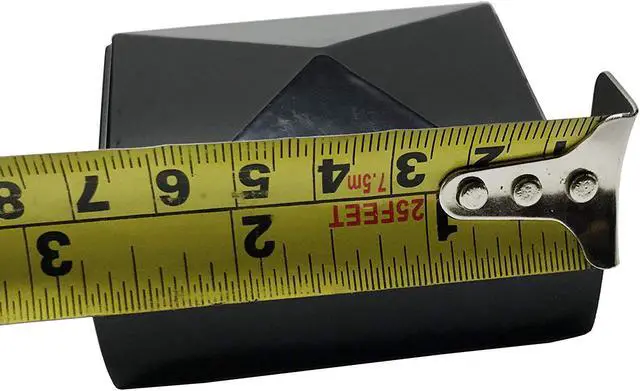 Alt view image 4 of 7 - Decorex Hardware 2.5" x 2.5" Aluminium Pyramid Post Cap for Metal Posts - Pressure Fit - Black
