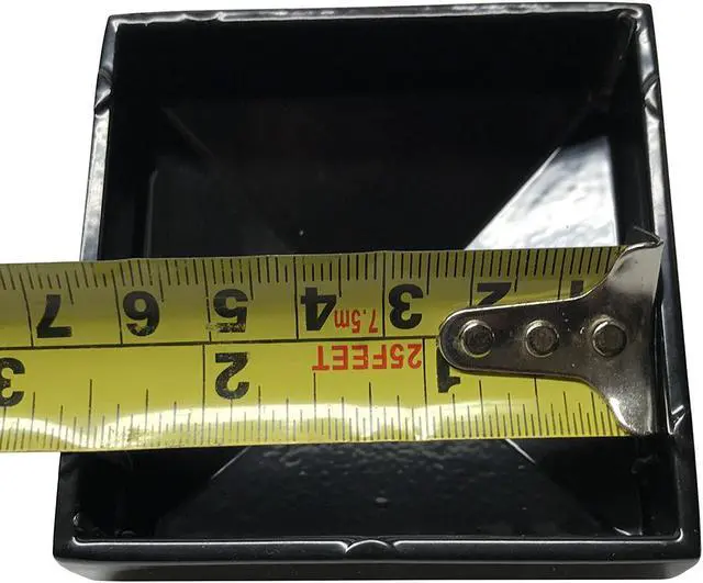 Alt view image 7 of 7 - Decorex Hardware 2.5" x 2.5" Aluminium Pyramid Post Cap for Metal Posts - Pressure Fit - Black