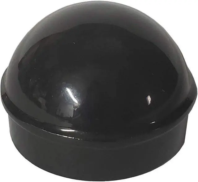 Main image of 1 7/8" Aluminum Chain Link Fence Round Style Main Post Cap - Powder Coated Black