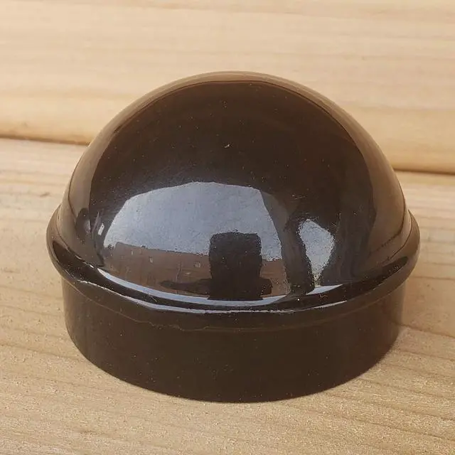Alt view image 4 of 5 - 1 7/8" Aluminum Chain Link Fence Round Style Main Post Cap - Powder Coated Black