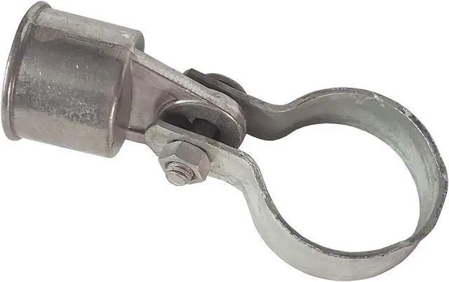 Alt view image 2 of 6 - Chain Link Rail End Assembly (1-7/8" Centre Brace Band and 1-1/4" Fence Rail End Cup)