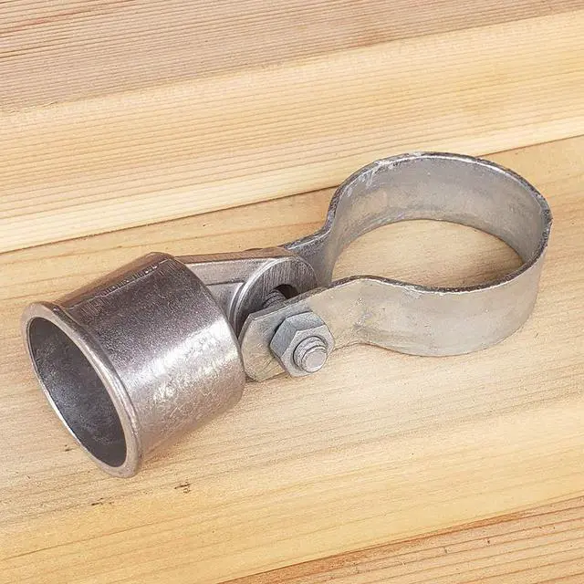 Alt view image 4 of 6 - Chain Link Rail End Assembly (1-7/8" Centre Brace Band and 1-1/4" Fence Rail End Cup)