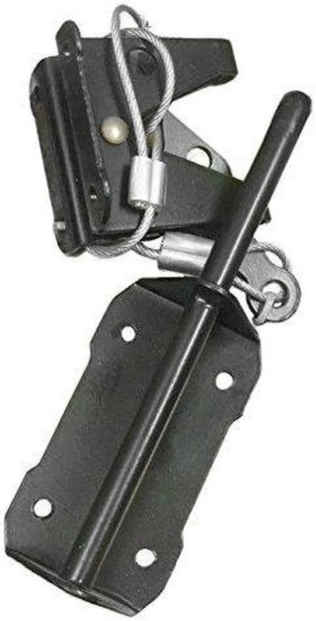 Main image of Nuvo Iron Heavy Duty Gate Latch (HD) with Cable & Ring Part # GLWHD