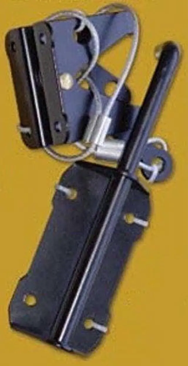 Alt view image 4 of 9 - Nuvo Iron Heavy Duty Gate Latch (HD) with Cable & Ring Part # GLWHD