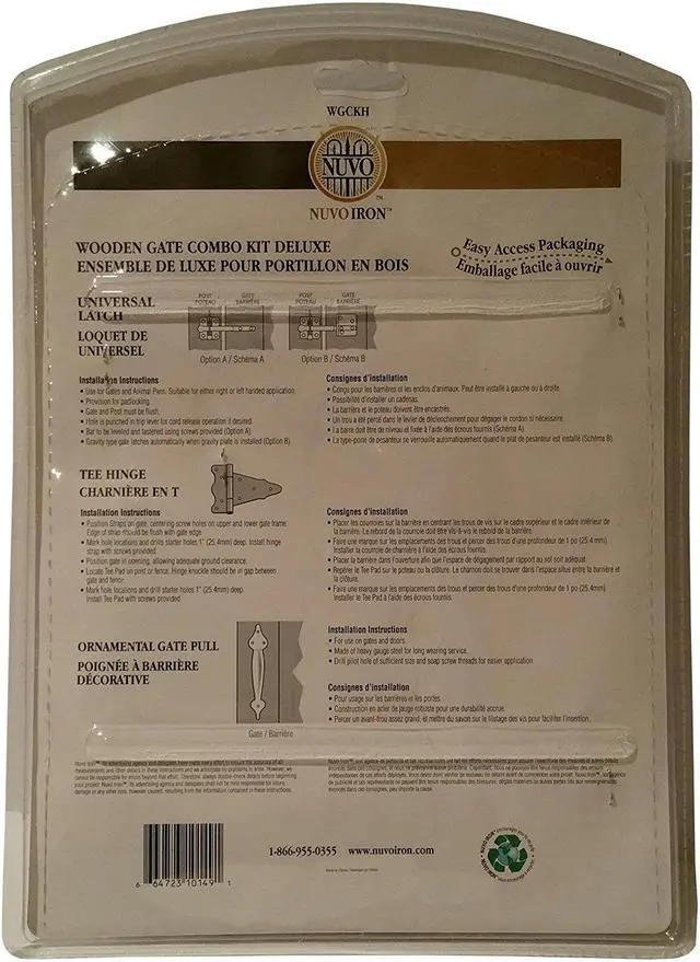 Alt view image 3 of 7 - Nuvo Iron Wooden Gate Combo Kit Deluxe Part # WGCKH