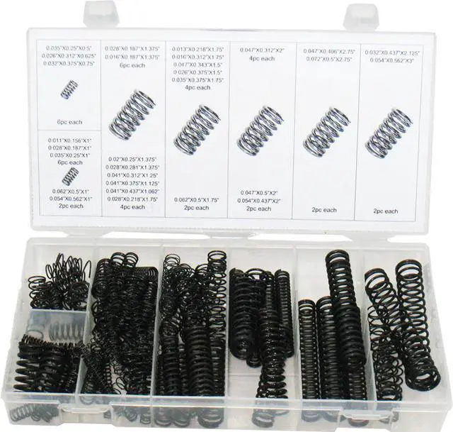 Main image of Swordfish - 32030 114pc Oxide Finish Steel Compression Spring Assortment