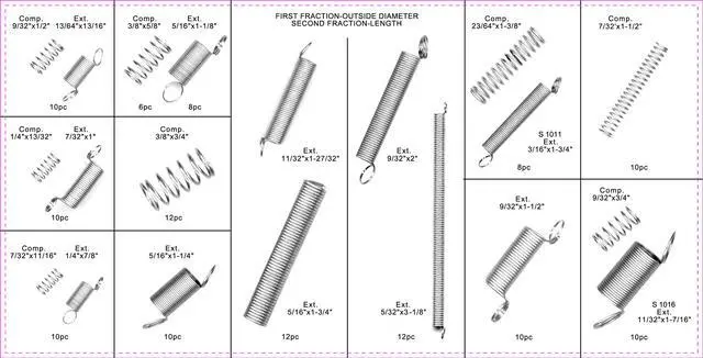 Alt view image 2 of 2 - Swordfish - 31070 200PC Extended and Compressed Spring assortment kit