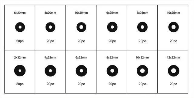 Alt view image 2 of 2 - Swordfish - 31811 240pc Large Penny Washer Assortment