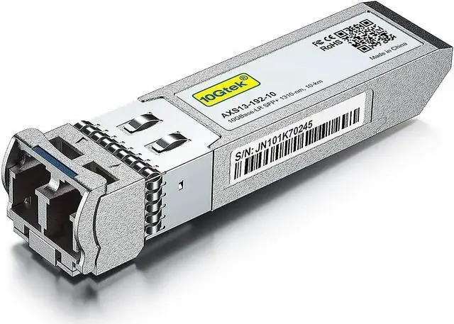 Main image of 10GBase-LR SFP+ Transceiver, 10G 1310nm SMF, up to 10 km, Compatible with Ubiquiti UniFi UF-SM-10G