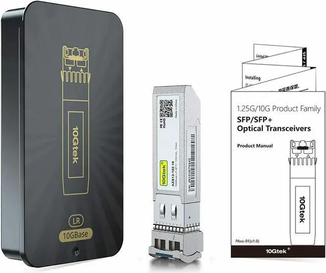 Alt view image 5 of 6 - 10GBase-LR SFP+ Transceiver, 10G 1310nm SMF, up to 10 km, Compatible with Ubiquiti UniFi UF-SM-10G