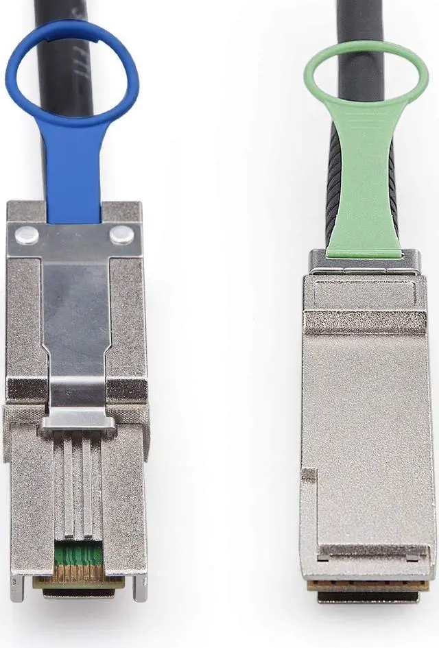 Alt view image 5 of 7 - 10Gtek QSFP (SFF-8436) to MiniSAS (SFF-8088) DDR Hybrid SAS Cable, 100-Ohm, 2-m(6.56ft)